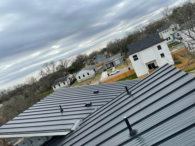 Standing seam metal roof panels with vents for Skylight Repair in Muskogee